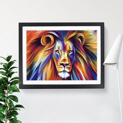 Lion Vol.2 Abstract - Single Picture Frame Print