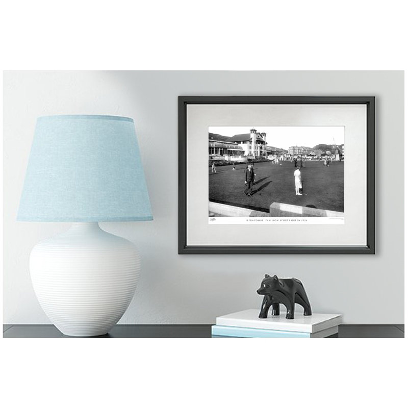 Ilfracombe, Pavilion Sports Green 1926 - Single Picture Frame Print, 60cm H x 80cm W x 2.3cm D
