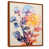 Toile avec cadre flottant brun