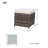 Carmel 6-seat Cube Outdoor Dining Set Rectangular Diningtable With Chairs-243277067