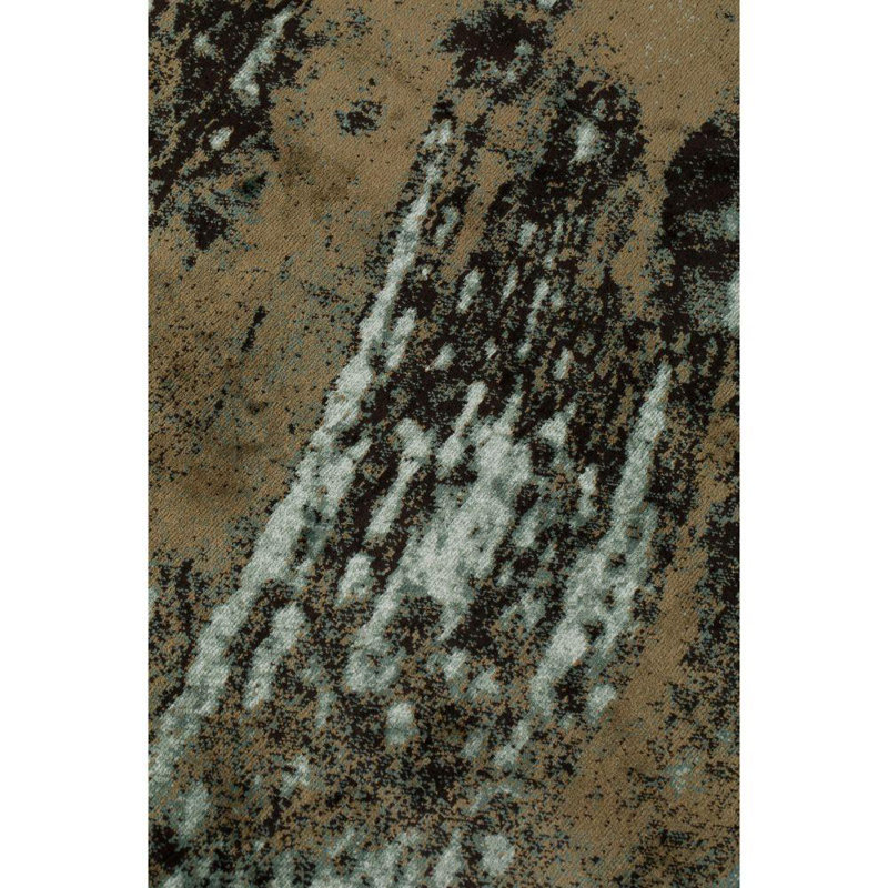 Tapis vert / brun Rocky