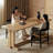 Burlywood Rectangular Solid Wood-1900456591