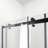 - W x 78'' H Single Added Door Frameless Shower Door with No