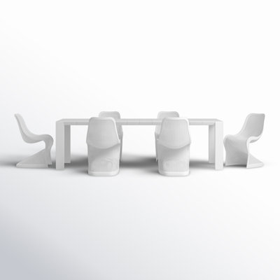 Farrah Rectangular 6 - Person 102.4" Long Dining Set