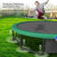 Trampoline d'extérieur de 15 pi avec glissade, trampolines récréatives avec filet et échelle pour enfants et adultes-113438346