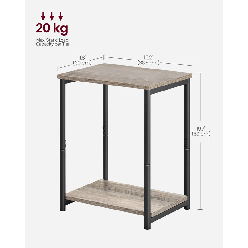 Aleesa Side Table Set, Heather Greige