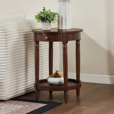 Mayall 18" Round End Table with Shelf