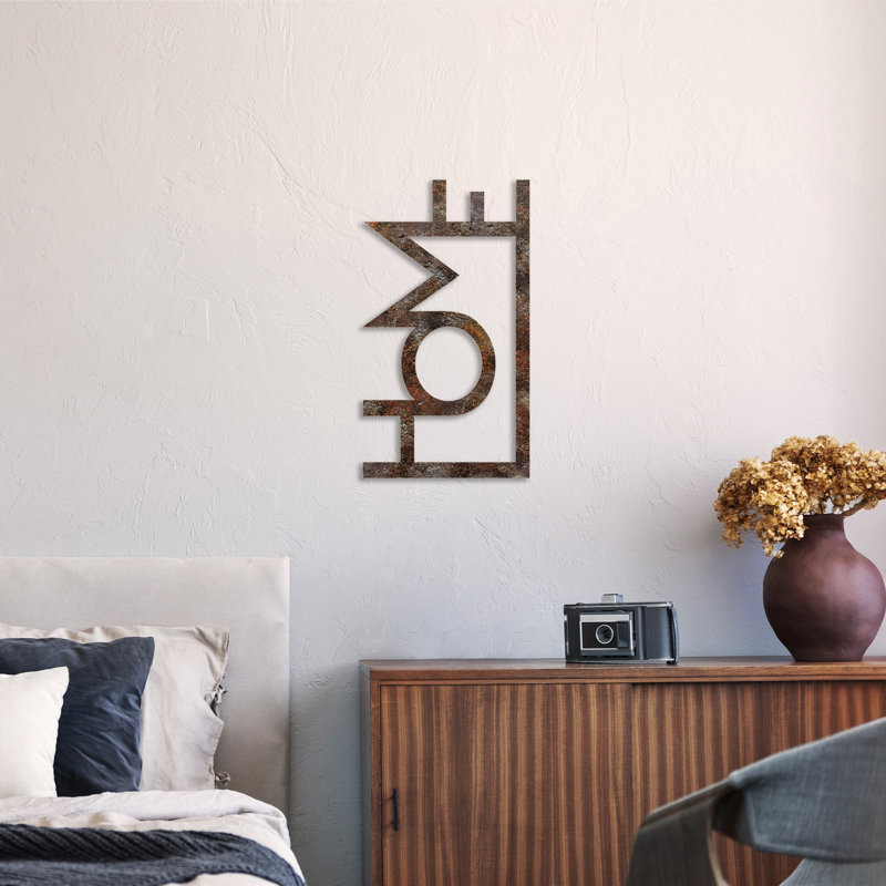 Hand-Painted Decorative Metal Wall Accessory, Antiquation Finish, 19.7 x 11.0 inches | Durable Metal Body, Thickness: 0.06 inches | Unique Home Decor, Perfect for Living Room, Bedroom & Office Wall Art
