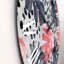 Horloge murale colorée Monstera On Rough Brush Strokes I-60328201