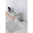 Waterfall Spout Bathroom Tap, Single Handle Stainless Steel Faucet In Brushed Nickel, Quality Assurance For Durability, To Corrosion And Fingerprints, Quiet No-Splash Water Flow Nickel Faucet, Vanity-121598764