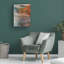 Art mural sur toile tendue - "Geode humaine XVII" Dorothy Fagan pour décoration de salon, de chambre à coucher ou de bureau - 35 x 47