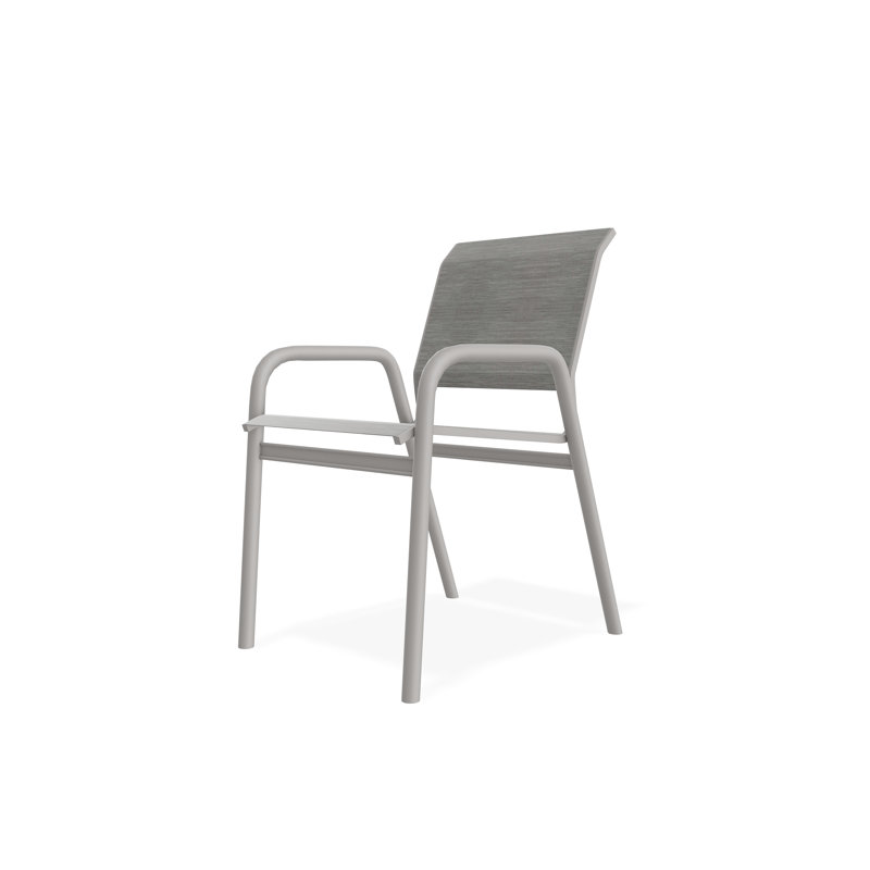 Chaise bistro Gardenella, Fumée, Gris chaleureux