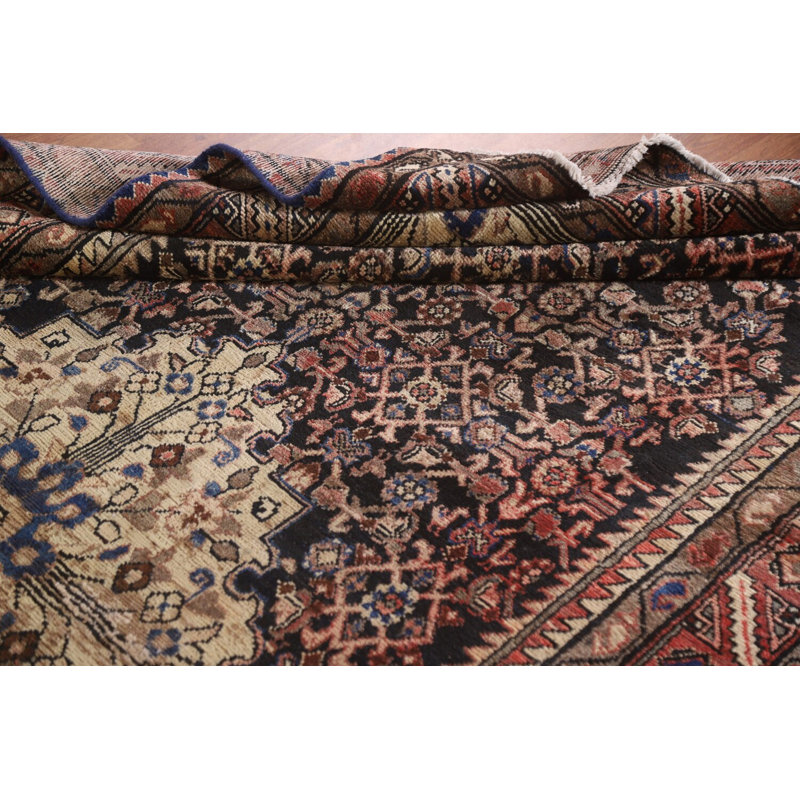 Tapis de salon bleu marine traditionnel 5 x 10