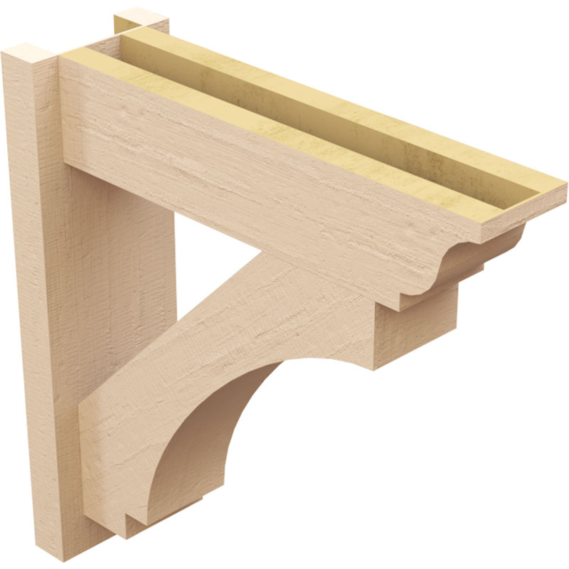 Bois de cèdre impérial traditionnel impérial TimberThane Perspector, brun clair apprêté, H 24 po x l 6 po x P 24 po
