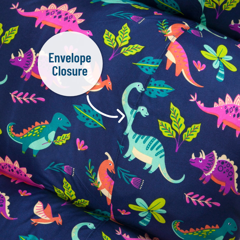 Housse de coussin en microfibre Wildkin, Darling Dinosaurs