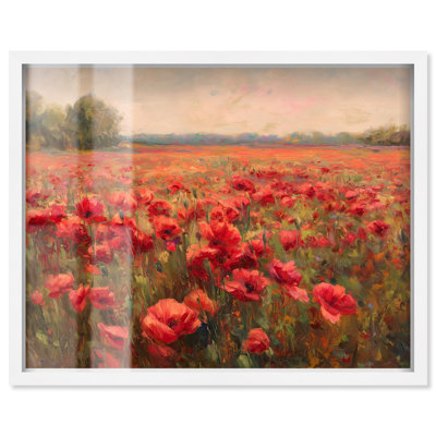 «Sea of Red Poppies II», art mural occidental par Art Remedy