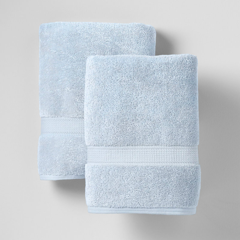 Serviette de bain en coton Payten Classic, Bleu pâle