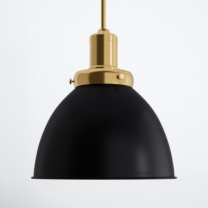 Madison 1 - Light Single Pendant, Blackened Bronze/Brass