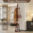 Heavy Duty Wood Coat Rack With 8 Hooks And Storage Shelf, Freestanding Hall Tree For Entryway, Bedroom, Or Office, 220 Lb Load Capacity