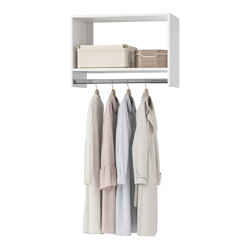 Armoire suspendue modulaire l 31,5 po, White, 18"H x 31.5"W x 14"D