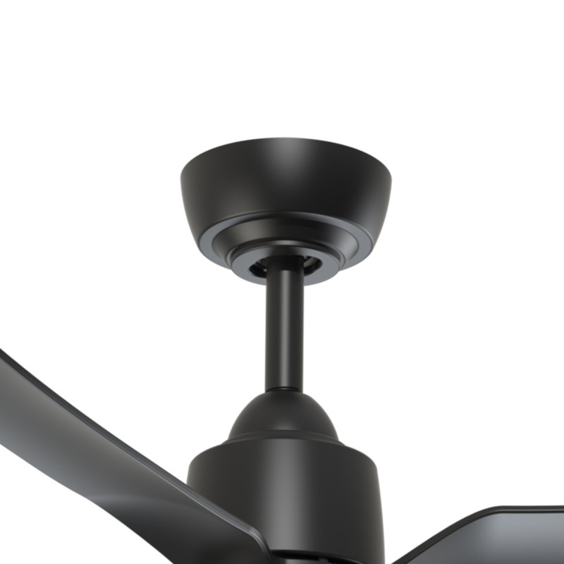Hugo 42-In Ceiling Fan, Matte Black, Matte Black, 42" Wide