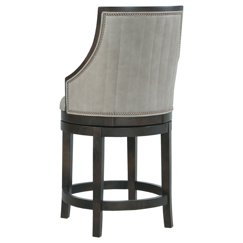 Tabouret pivotant Robroy, Tabouret de comptoir (siège d'une hauteur de 26 p, Amande chamois, 8703 Avoine