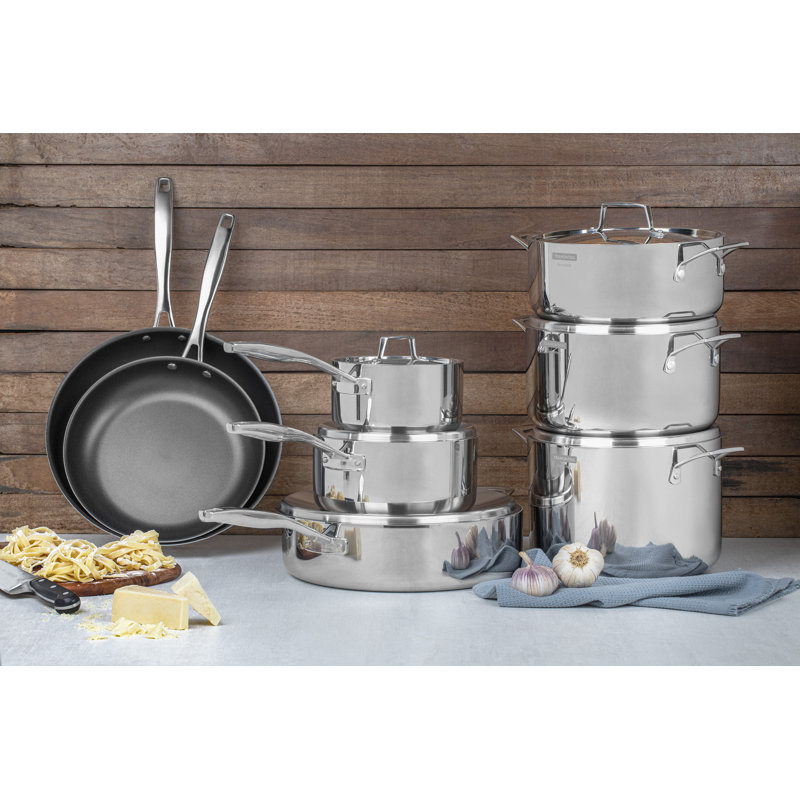 8 - Piece Stainless Steel Cookware Set