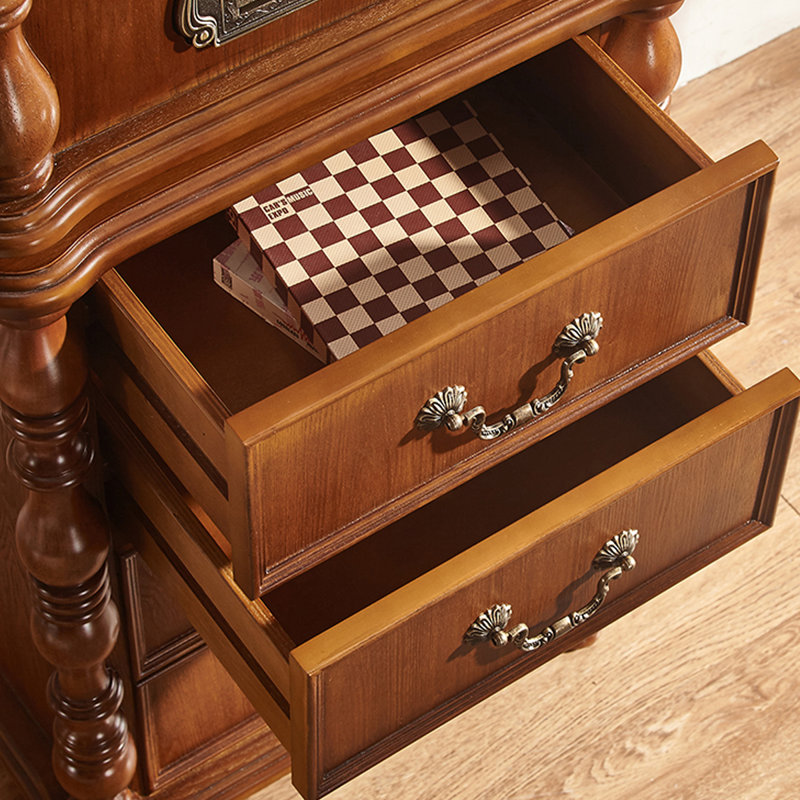 Tan+Gold Rectangular Solid Wood Media Players