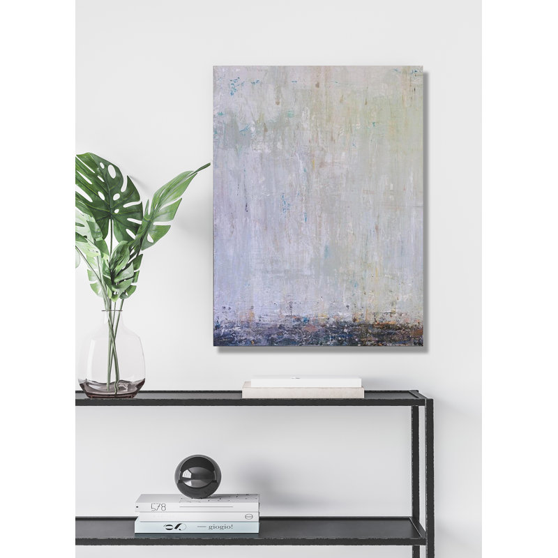 Blue Rain II Print by John Beard, 40" H x 30" W x 1.5" D, Wrapped Canvas