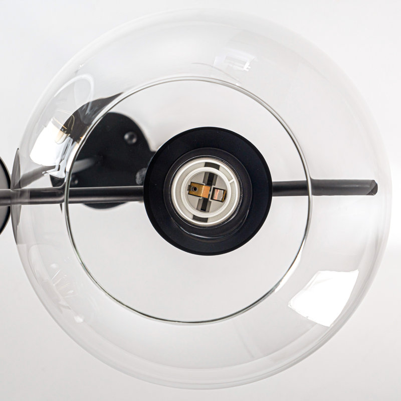 3-light Modern Black Chandeliers