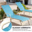 Ensemble de chaises longues inclinables 60,6 po Poultney-359034177