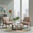 Mid Century Upholstered Office Guest Chair with Solid Wood Frame Armrests Frame and Armrests Conference Room Chairs-2044955703
