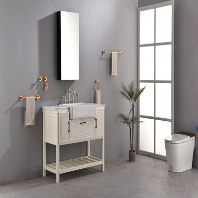18 X 36 Inch Wall Mounted Bathroom Medicine Cabinet With Mirror
