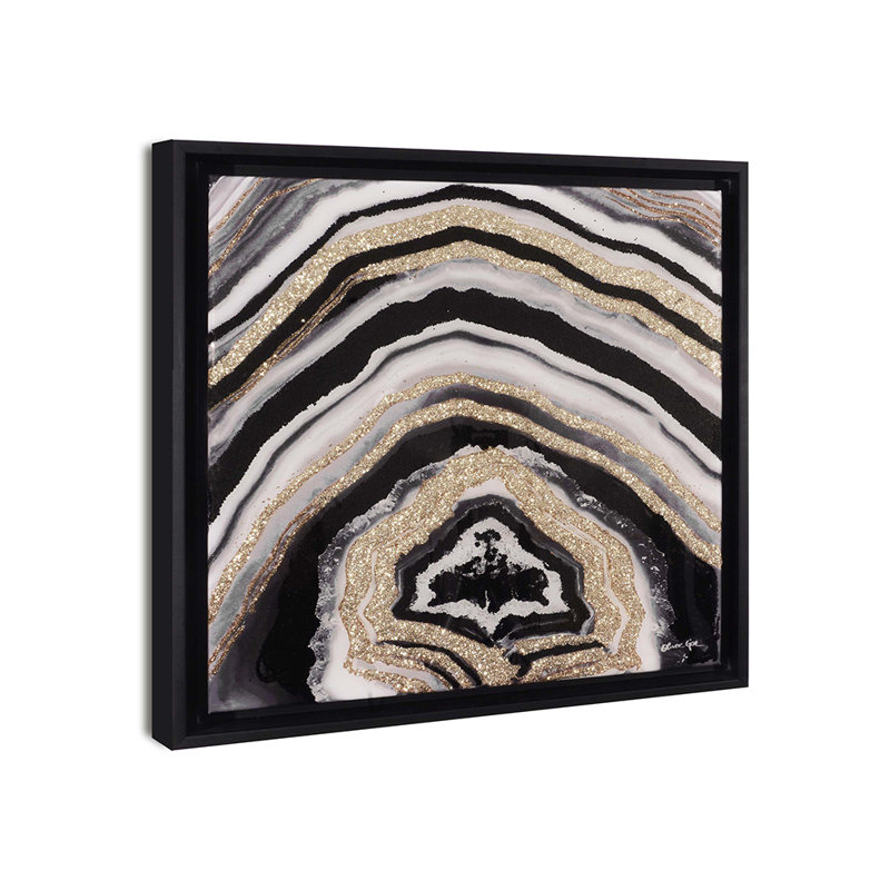 Noir Adore Geode, 25" H x 25" W