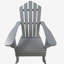 Chaise Adirondack inclinable en bois