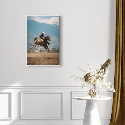 Bronc Rider Print by Oliver Gal