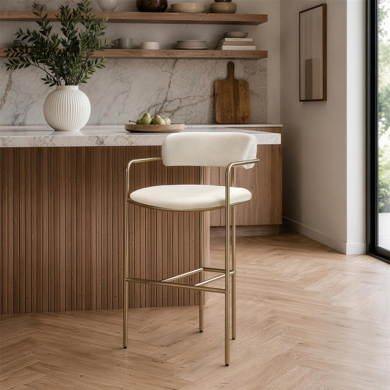 Tabouret de comptoir Seren, Albâtre, Tabouret de comptoir (siège d'une hauteur de 26,4