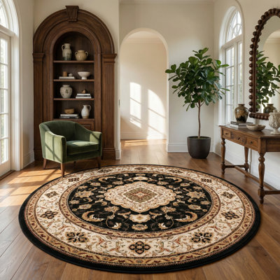 Tapis d'intérieur persan traditionnel à motif de branches Wiltraud