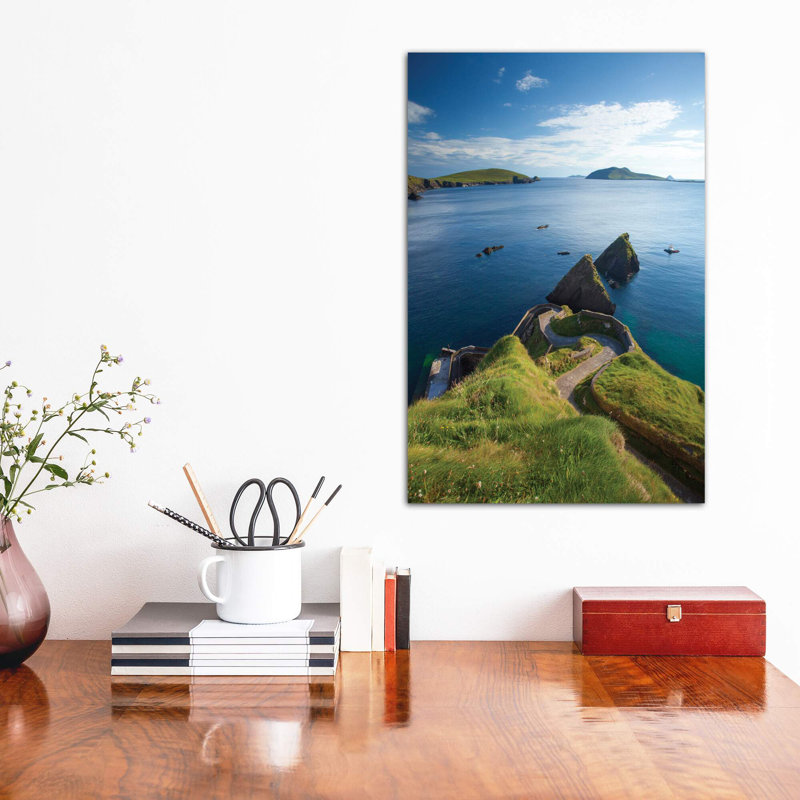 Winding Entryway I, Dunquin Harbour, Dingle Peninsula, County Kerry, Munster Province, Republic Of Ireland by Gareth McCormack - Wrapped Canvas Print