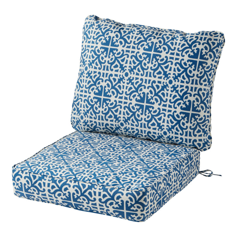 Coussin de siège pour chaise d'extérieur Lester, Indigo