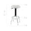 Tabouret pivotant en acier inoxydable à hauteur réglable