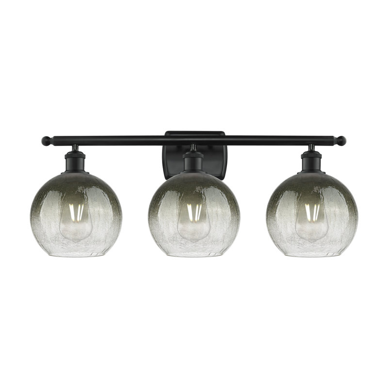Éclairage pour meuble-lavabo de salle de bain 3 lumières Ballston - Appleton, Noir mat, Ardoise