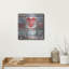  «My Patriotic Heart» par Art Licensing Studio, art mural en métal, 12 po x 12 po-405883002
