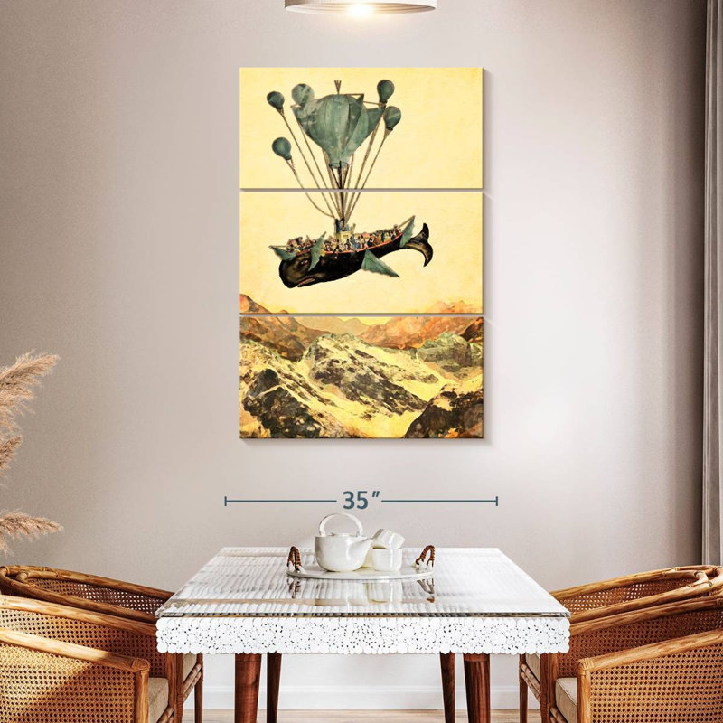 Kelan Flying Whale, 50" H x 32" W