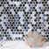 Fusion Dot 2" x 2" Penny round Marble Look Mosaic Wall Tile
