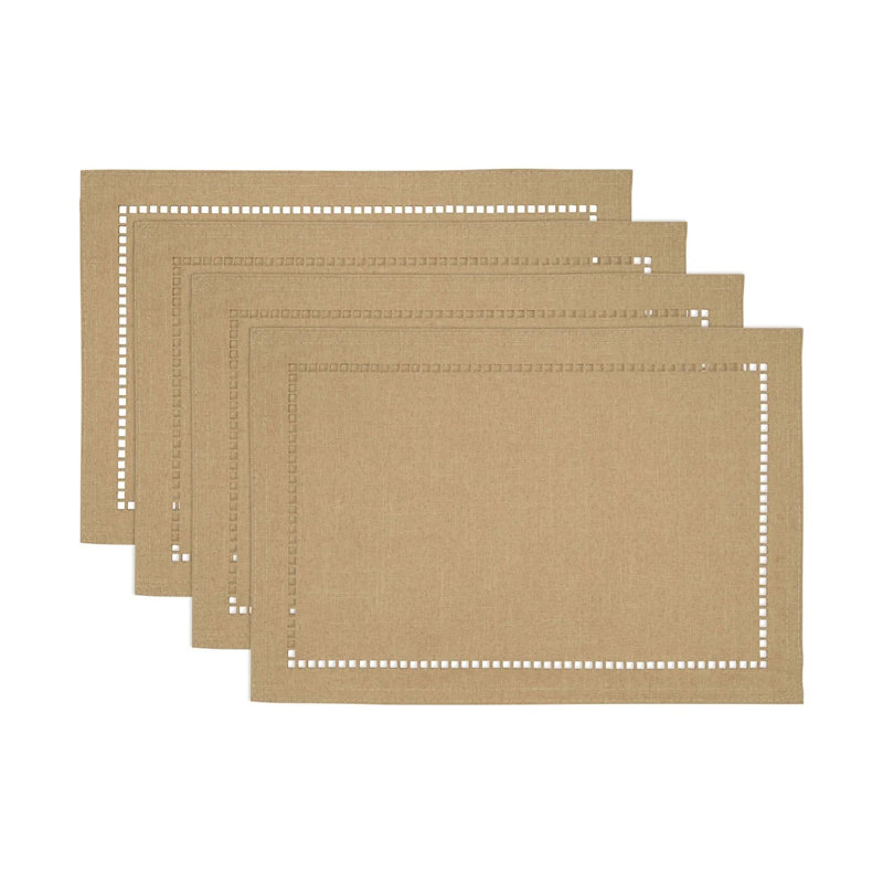 Leiker Polyester Rectangle Placemat, Natural