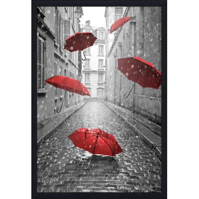 "Five Umbrellas" Framed Photographic Print