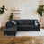 Charcoal Gray Velvet