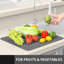 Tapis de séchage en silicone pour comptoir de cuisine, tampon de séchage pour évier, réfrigérateur ou tiroir, protection de comptoir M - 16 po x 12 po - gris