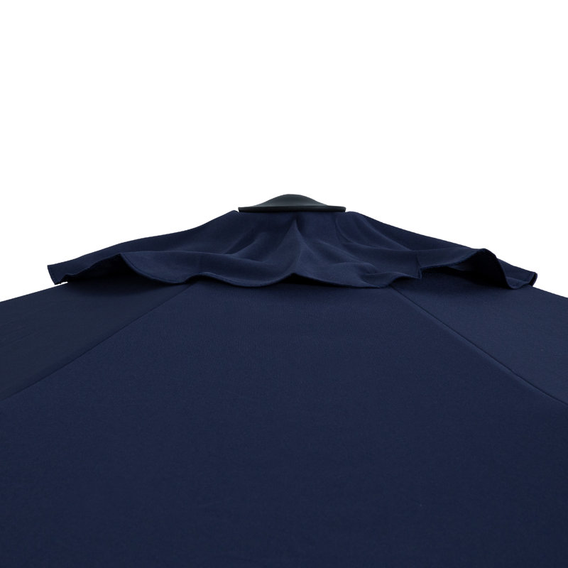 Parasol de marché 9 pi Kronqui, Marine, Inclinaison automatique